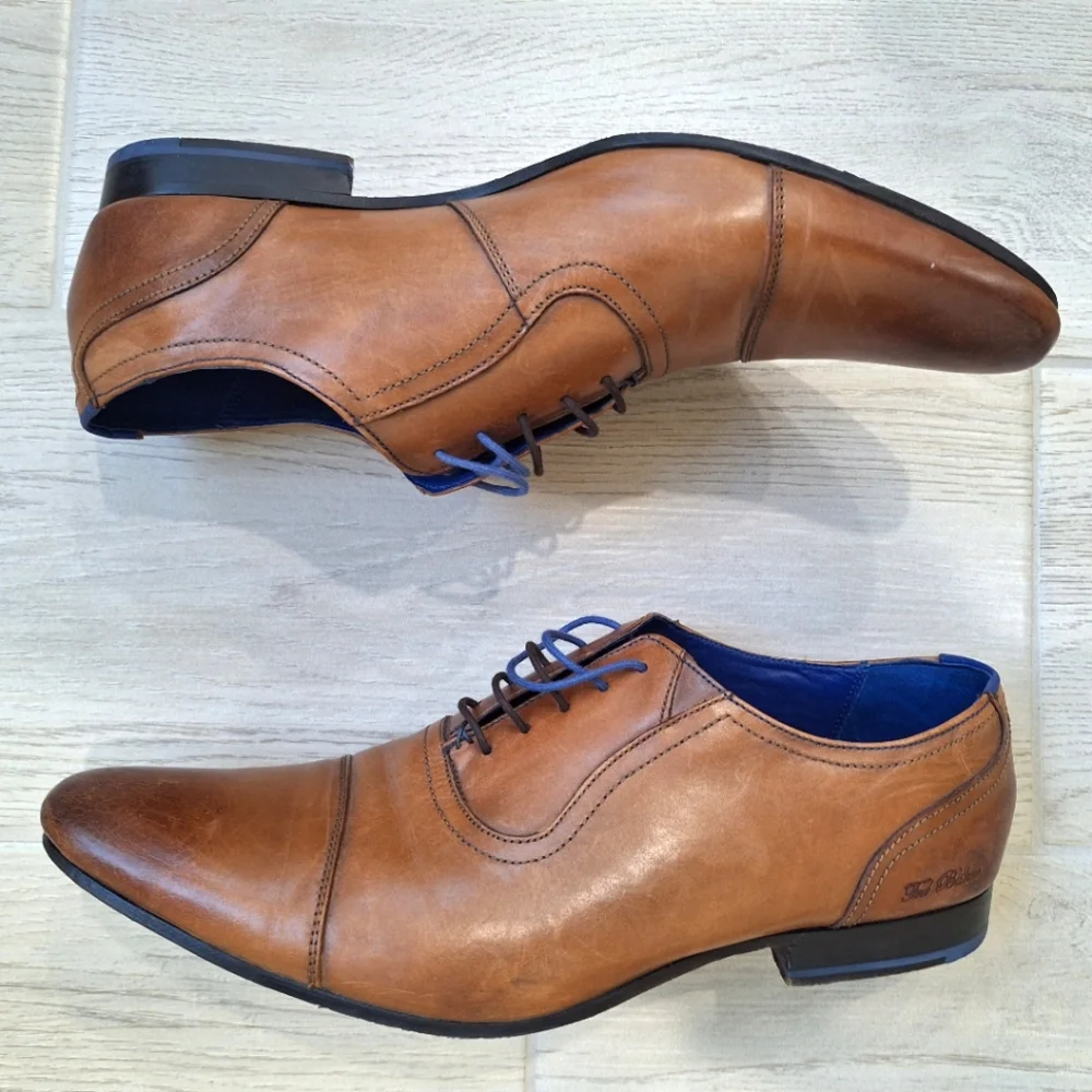 Ted Baker men's ROGRR brown leather cap toe lace-up oxford shoes - size 14